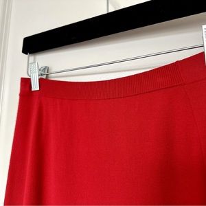Lafayette 148 Knit Red Skirt Size Small Worn Once